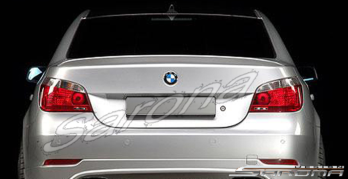 Custom BMW 5 Series Trunk Wing  Sedan (2004 - 2010) - $290.00 (Manufacturer Sarona, Part #BM-044-TW)